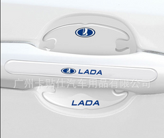Набор прозрачных силиконовых накладок для автомобиля 8 шт, защитные накладки под и на ручки силикон LADA