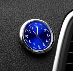 Автомобильные часы Elegant Кварцывые часы в авто Синий цыферблат на выбор корпус МЕТАЛЛИЧЕСКИЙ Черный