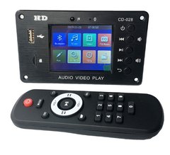 Аудио MP3-плеер FM, Bluetooth 5.0,HD видео плеер FLAC WAV APE декодер FM радио питание от 5В до 24В с пультом