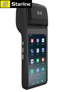 4G Android 11 POS PDA Terminal RAM 2Gb ROM 16G Портативный термочековый 58-миллиметровый коммерческий принтер