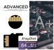 Високошвидкісна Карта пам'яті XrayDisk MicroSD 64 GB U1 A1 V30 C10 + SD Adapter для 4K Ultra HD