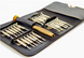 Комбинированный набор отвертка 25 в 1 кожаный чехол мобильный ноутбук разборка ремонт