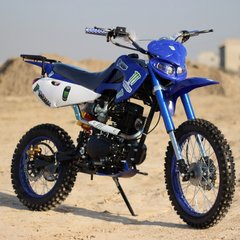 Двухместный гоночный мотокроссовый 4-тактный150cc внедорожный мотоцикл с багажником механика 5 скоростей синий