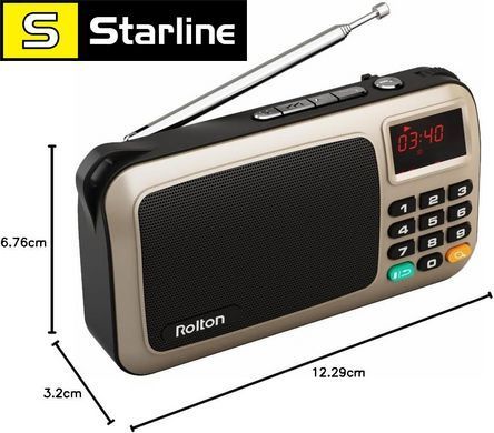 Радіоприймач Rolton W405 Export Edition з FM-радіо