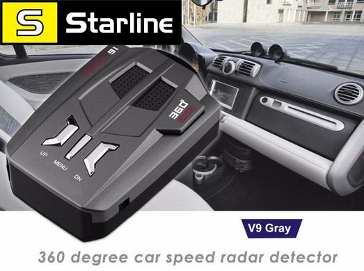 NEW Автомобильный Антирадары Radar Detector Русский голос Авто 360 градусов светодиодный Дисплей 16 BAND V9