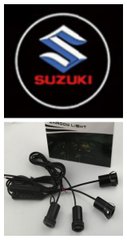 Лазерная Подсветка дверей с логотипом авто SUZUKI . Проектор логотипа под машину комплект 2 шт