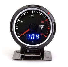 Датчик температури води (двигуна) 12 V круглий 60 мм. цифровий вимірювач температури C/F з датчиком 10 мм.
