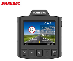 Автомобильный видеорегистратор с GPS информатором, Marubox M340GPS, голосовые оповещения, предупреждения