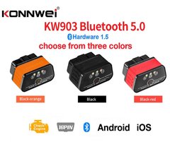 Автосканер Konnwei KW903 OBD2 Vgate iCar Pro ELM327 V1.5 pic18f25k80 Bluetooth 5.0 Apple IOS Android Windows