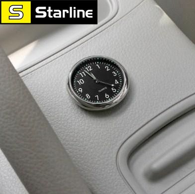 Автомобильные часы Elegant Кварцевые часы в авто Черный циферблат на выбор корпус МЕТАЛЛИЧЕСКИЙ