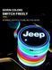 Підсвітка підсклянника в авто RGB з логотипом автомобіля JEEP комплект 2 штуки