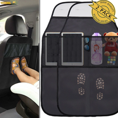 Защитная накладка на спинку автомобильного сиденья для детей, для защиты от грязи автомобильный чехол 2 штуки