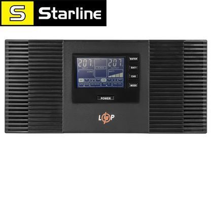 Інвертор Logic Power 12 В, 1050 Вт LPM-PSW-1500VA ДБЖ під акум LifePO4 з правильною синусоїдою для газового котла, холодильника