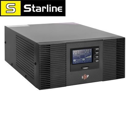 Інвертор Logic Power 12 В, 1050 Вт LPM-PSW-1500VA ДБЖ під акум LifePO4 з правильною синусоїдою для газового котла, холодильника