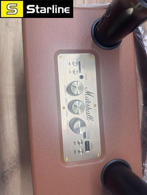 Ретро-колонка Marshall M72 с Bluetooth плюс 2 вокальные микрофона в комплекте Коричневый