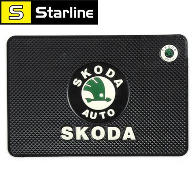 Нескользящий силиконовый коврик с логотипом SKODA