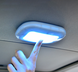 ПЛАФОН / СВЕТИЛЬНИК / ЛАМПА для салона авто + магнитное крепление, цвет свечения белый + USB зарядка, серый