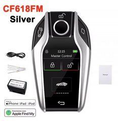 Пульт ключ дистанционного управления автомобилем с дисплеем CFM618 Audi/BMW/Kia/Hyundai/Mazda Apple Find My Серебро