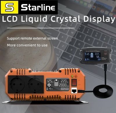Інвертор Fchao PSC -2000W 12 V ( Чиста синусоїда) синусоїдний перетворювач напруги 2000 Вт