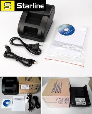 Термопринтер POS чековий принтер XP-58IIH 58 мм USB. Pos принтер для Windows