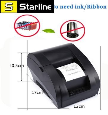Термопринтер POS чековий принтер XP-58IIH 58 мм USB. Pos принтер для Windows