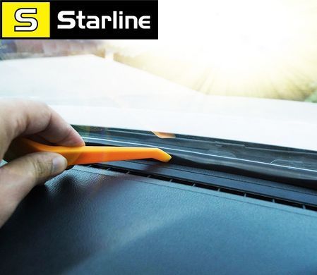 Ущільнювач автомобільний універсальний для приладової панелі T-подібна гумка між торпедою і склом