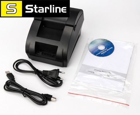 Термопринтер POS чековий принтер XP-58IIH 58 мм USB. Pos принтер для Windows
