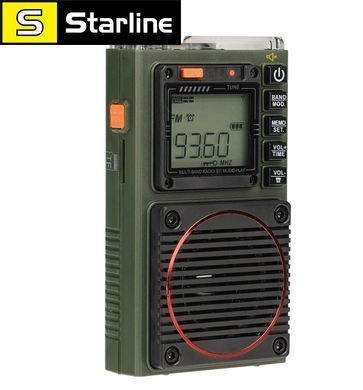 Мультифункціональний радіоприймач RETEKESS TR111 з акумулятором Радіо FM AM SW VHF WB / LED-дисплей / MP3 / TF / Bluetooth