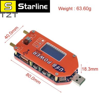 Цифровой дисплей тестер DP3A, USB регулируемый силовой модуль DC 1-30V 15W QC 2,0 3,0 FCP