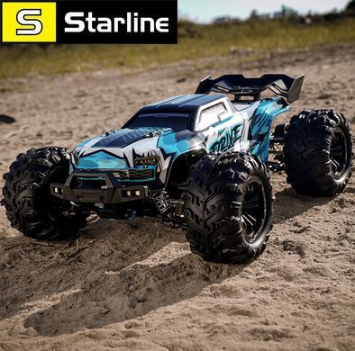 Машинка на радіокеруванні 16102 PRO 1:16 &mdash; безщітковий монстр-трак 4WD до 80 км/год у комплекті 2 акумулятори