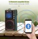 Мультифункціональний радіоприймач RETEKESS TR111 з акумулятором Радіо FM AM SW VHF WB / LED-дисплей / MP3 / TF / Bluetooth