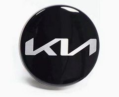 Ковпачки (заглушки) в диски KIA 58 мм 4 шт./комп. Чорний без круга