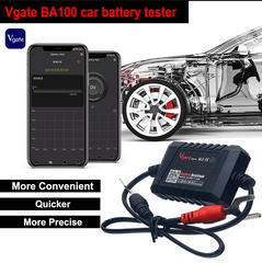Тестер автомобильного аккумулятора Vgate BA100, 6-20 В, монитор, Bluetooth 4,0, тестер для Android/IOS