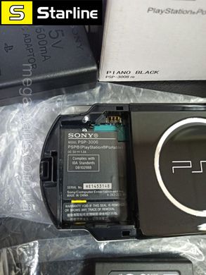 Sony PlayStation PSP- 3006 piano black 64 Гб прошитая, много игр, новая, полный заводской комплект