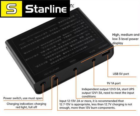 UPS для роутера WI-Fi 12 V / 9 V (18 годин автономної роботи) джерело безперебійного живлення ДБЖ Backup Battery SL6-3000 повербан