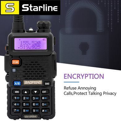 Рация Baofeng Walkie Talkie UV-5R 8W двухдиапазонная радиостанция VHF UHF FM портативный трансивер для охоты 16 км