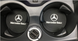 Нескользящий силиконовый коврик в подстаканник с логотипом Mercedes комплект 2 штуки