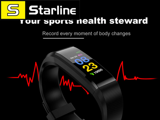 Смарт Браслет Rovtop 115 Plus спортивные умные часы с измерением давления браслет для мужчин и женщин