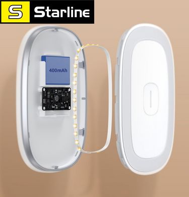 Светодиодный светильник Baseus для салона авто + магнитное крепление, цвет теплый белый + USB зарядка, белый