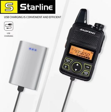 Мини-рация Baofeng BF-T1 UHF 400-470 МГц, портативная, 5 Вт, двухсторонняя радиостанция, 1500 мАч, 20 каналов