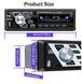 Автомагнітола 12 В AUX FM USB TF-карта кольорові кнопки OLED 1Din MP3-плеєр Bluetooth 4.2 гучний зв'язок + пульт на кермо