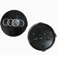 Колпачки (заглушки) в диски Audi 58 мм 4 шт/компл Черный 60мм