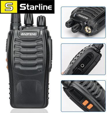 2 штуки Baofeng BF-88E Pro Walkie Talkie Беспроводная рация с возможностью копирования частоты, дальний диапазон UHF 400-470 МГц