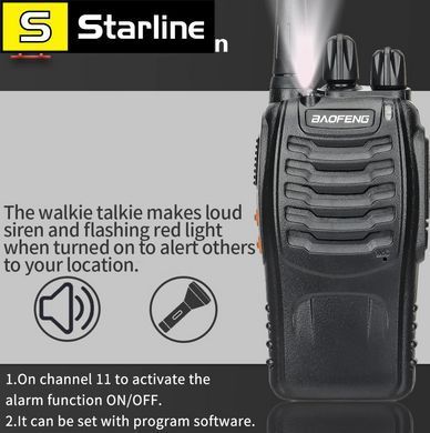 2 штуки Baofeng BF-88E Pro Walkie Talkie Беспроводная рация с возможностью копирования частоты, дальний диапазон UHF 400-470 МГц