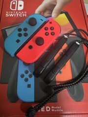 Контролери Joy-Con (Neon Red-Blue) (Nintendo Switch/Nintendo Switch OLED model) оригінал Б.У