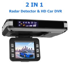 2в1 Видеорегистратор и антирадар, радар-детектор скорости, автомобильный видеорегистратор 1080P, русский голос