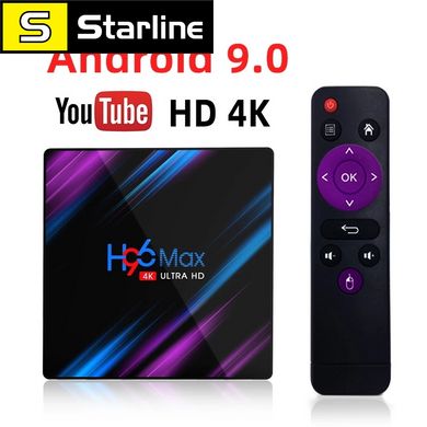 Smart TV Box приставка H96 MAX RK3318 4GB32GB Android 9.0 4K Youtube медіаплеєр