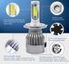 Автомобильные Светодиодные Лед LED лампы HeadLight C6 72 Вт 7600LM 6500К 12V COB Цоколь H4