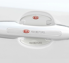 Набор прозрачных силиконовых накладок для автомобиля 8 шт, защитные накладки под и на ручки силикон KIA