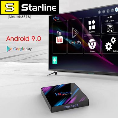 Smart TV Box приставка H96 MAX RK3318 2GB16GB Android 9.0 4K Youtube медіаплеєр